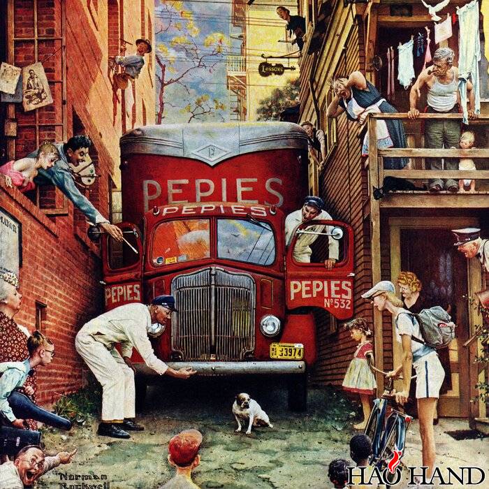 &#039;Road Block&#039; by Norman Rockwell Painting Print on Wrapped Canvas.jpg