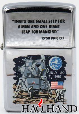 1969 T&amp;C Zippo  Moonlanding rare quote on lid.jpg